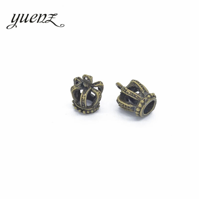 YuenZ 10pcs Zinc Alloy Antique Silver color Crown Charms Pendants Jewelry Findings For DIY Choker Necklace Bracelet 15*13mm N206