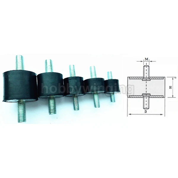 

Виброизолятор серии M12, с двойной наружной резьбой, 4 шт.