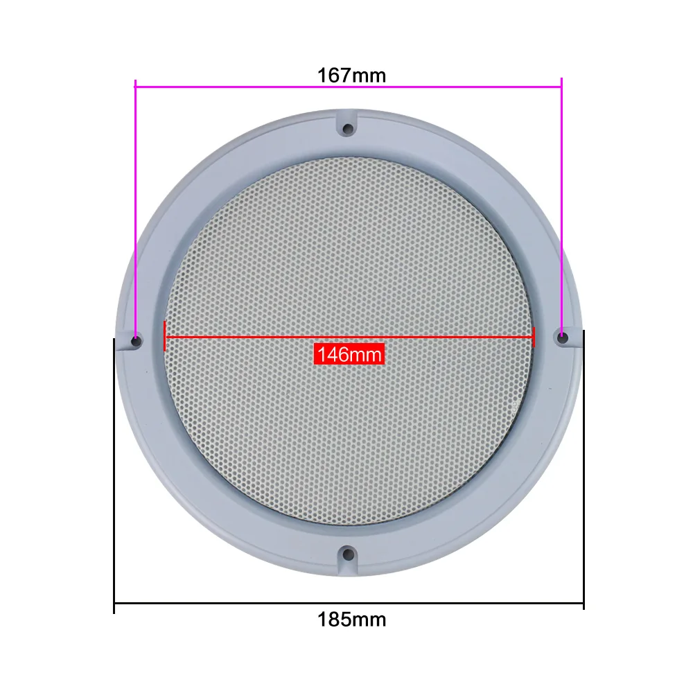 GHXAMP 4 cal 6.5 cal osłona głośnika biały Grill Mesh ochronna pokrywa dla głośnik sufitowy subwoofer samochodowy głośnik 2 sztuk