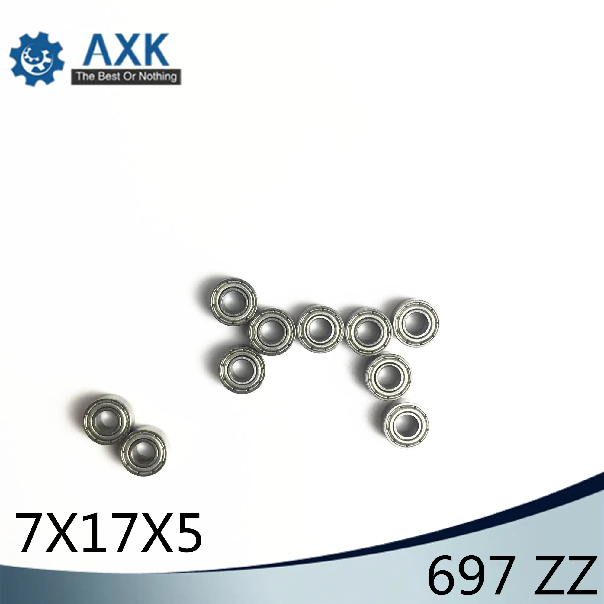 697ZZ bearing 7x17x5mm ABEC-1 (100PCS)  stainless steel 697Z  Miniature Ball Bearings 619/7ZZ