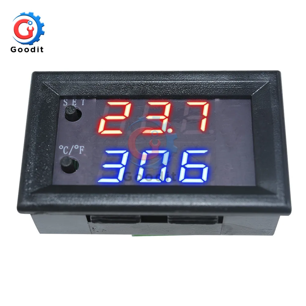 W1209WK W1209 WK W1219 DC 12V LED Digital Thermostat Temperature Control Thermometer Thermo Controller Switch Module +NTC Sensor