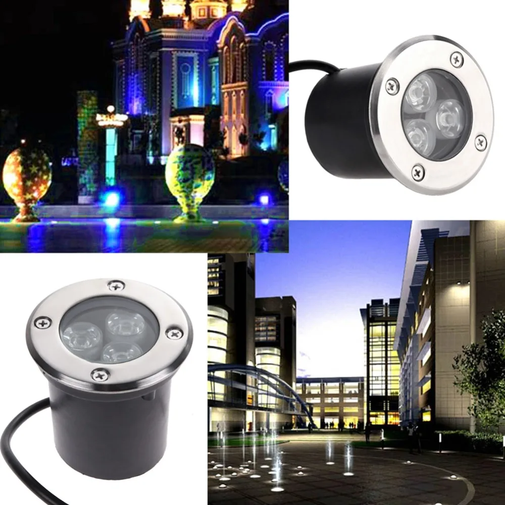 LED Waterproof 1W 3W 5W LED Underground light Ground Garden Path Floor Lamp Outdoor Underground Buried Yard Lamp Landscape Light