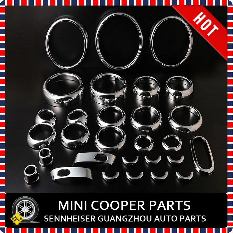 Brand New Chrome Material Interior Kit Suitable For Mini Cooper R50/2/3 (26Pcs/Set)