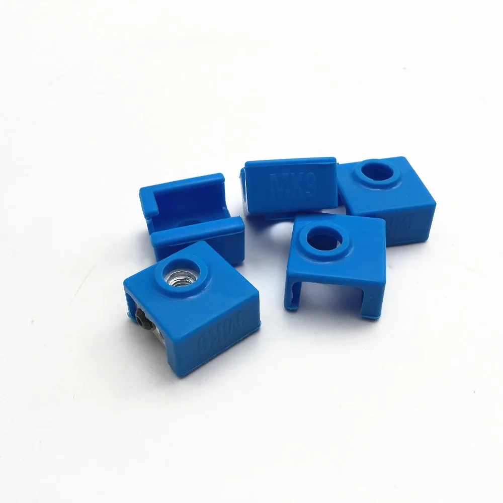 1pc Blue MK7/ MK8/MK9 Silicone Sock  For Ender Creality CR-10 Anet Tronxy X5S SILICONE HEATER BLOCK COVER