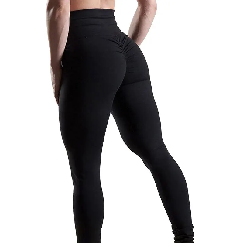 Mallas push up ajustadas de poliéster para mujer, leggings de cintura alta, a la moda