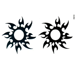 sun totem men and women waterproof tattoo stickers fashion  tattoos painted pattern Fake Tatoo Stickers