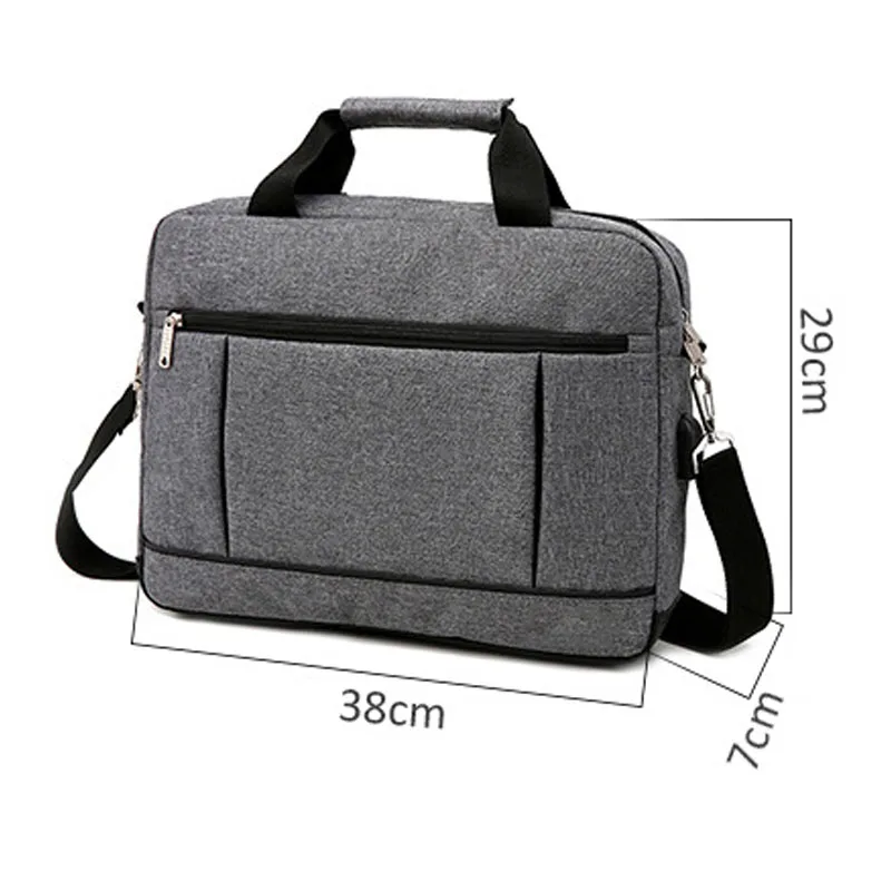 Soomile new Laptop Bag 15.6 inch USB interface Notebook shoulder bag 2018 brand Office Business Briefcase drop shipping