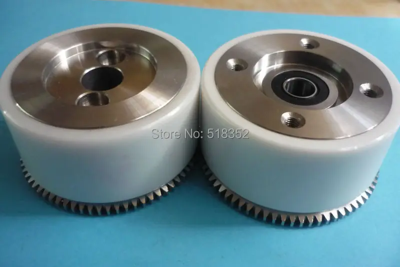 M409 M410 Mitsubishi White Ceramic Pinch Roller Assembly Set with Bearing and Gear for WEDM-LS Wire Cutting Wear Parts