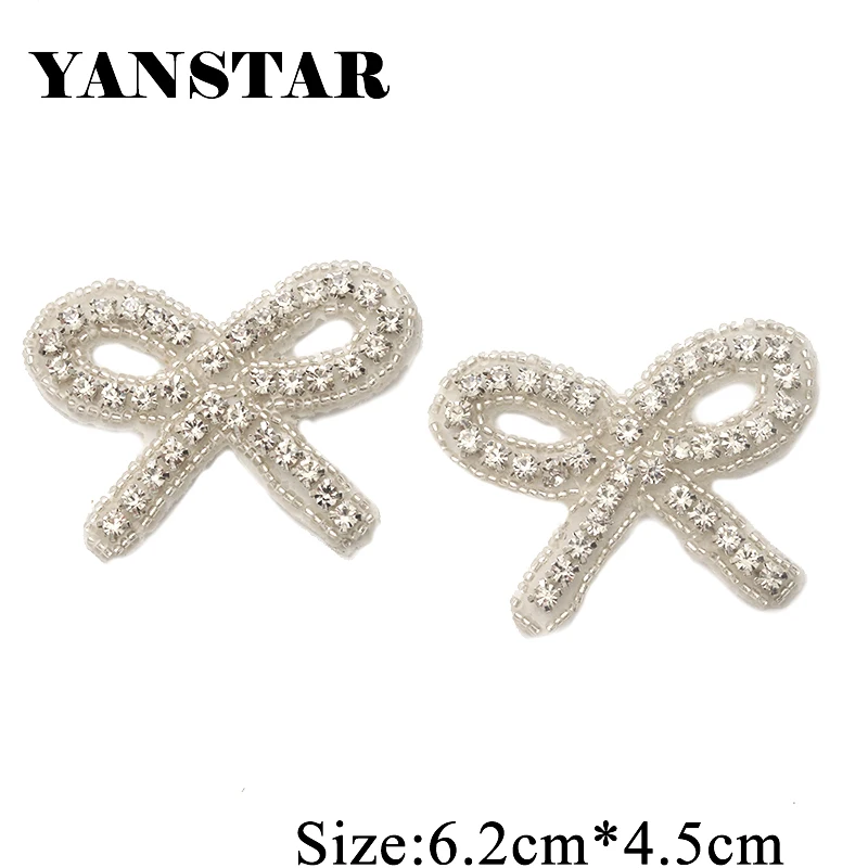 

YANSTAR 20PCS Rhinestone Applique Silver Crystal Accessory Bridal Belt Wedding Dress Belt DIY Bridal Sash YS920