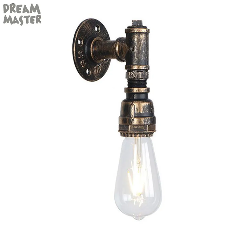 Retro Loft Industrial Wall Lamp Minimalist water pipe Wall Light Fixtures Edison Wall Sconce Appliques Murales Luminaire home