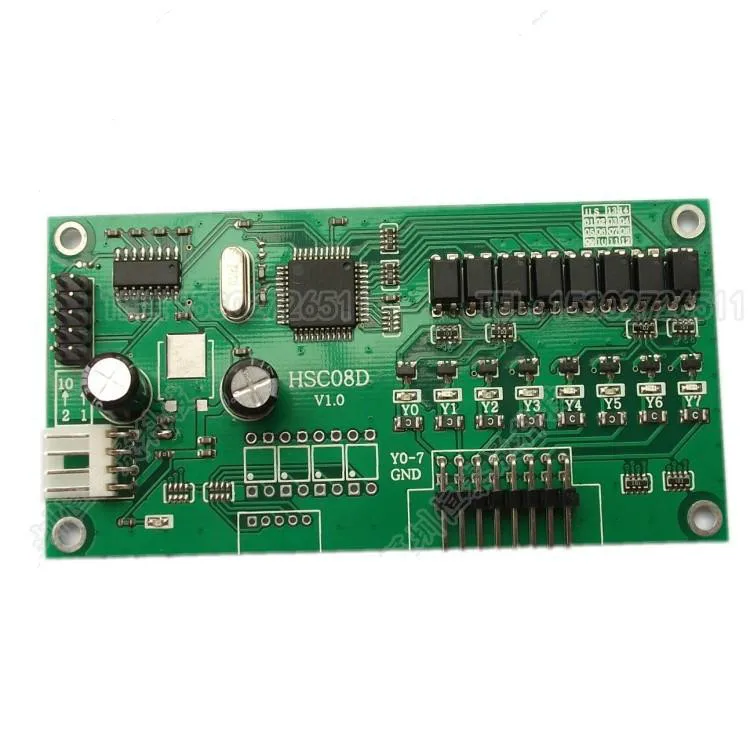 Human-Computer Interaction Module of 8-way Triode Output ATM Counter Machine and Other Equipment Controlled by Serial Port