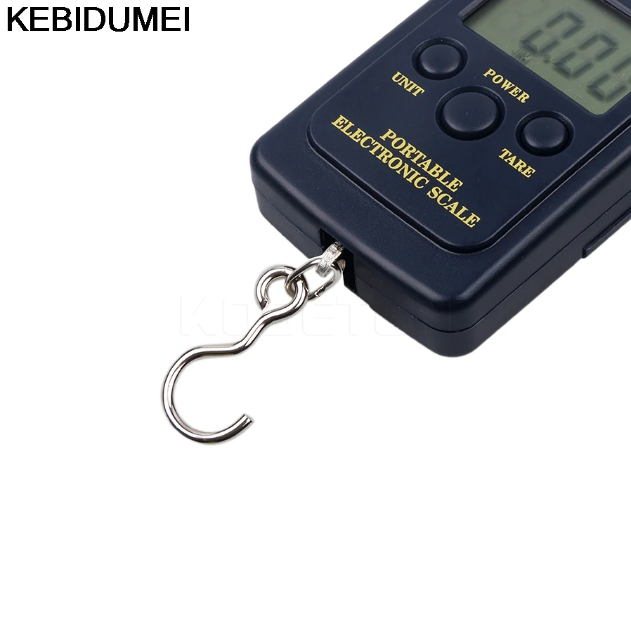 Electronic Luggage Scale 40kg/0.01g Mini Fishing Travel Weighting Suitcase Scale Hook Hanging Scale