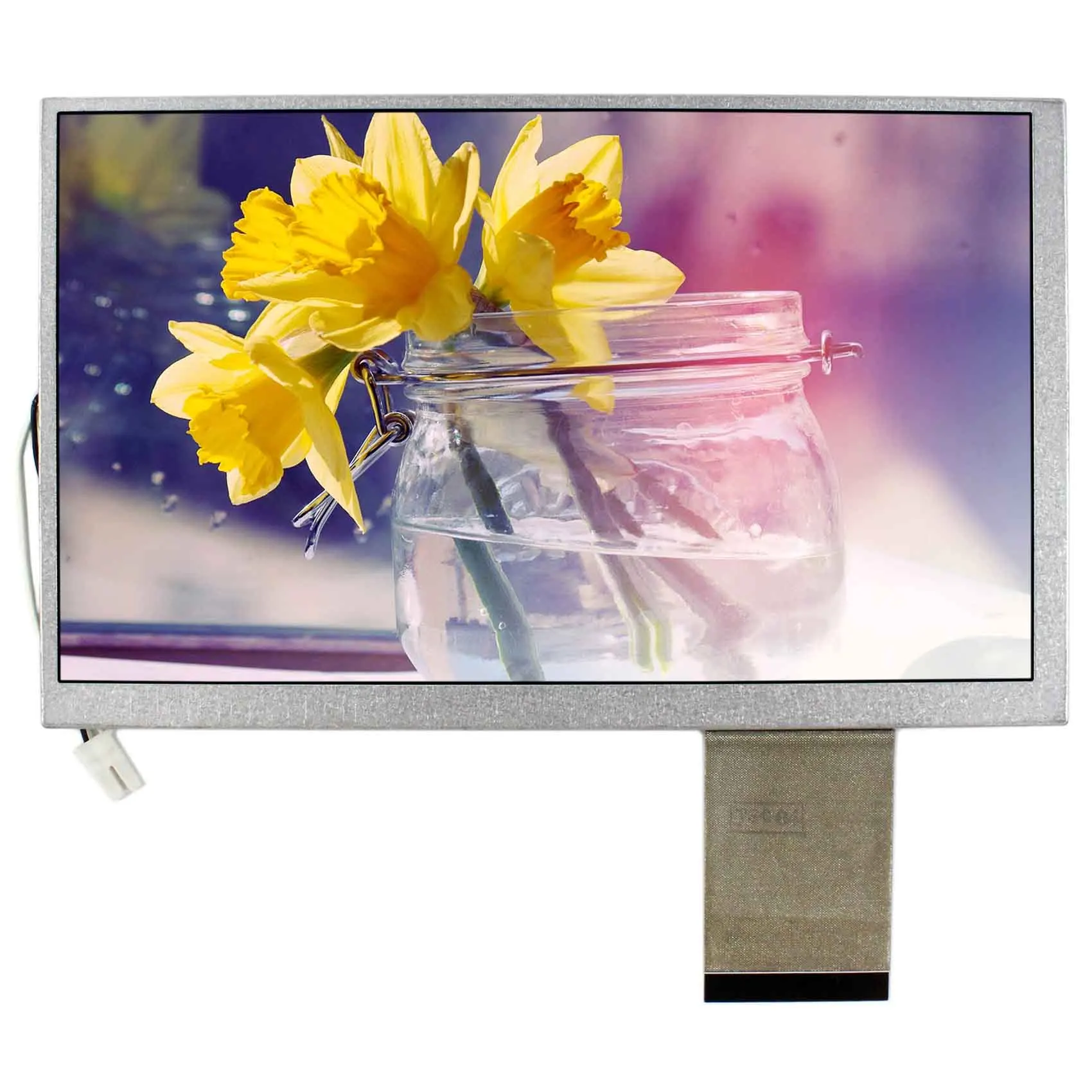 

7" LCD Screen HSD070IDW1 800x480 Flat Cable With Bottom Contact