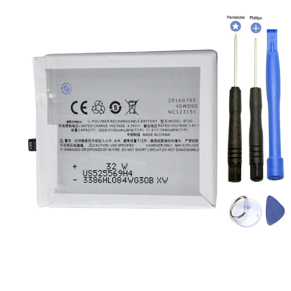 

Brand New 3100mAh BT40 Battery ForMeizu MX4 M460 M461 replacement backup bateria With Free Tools