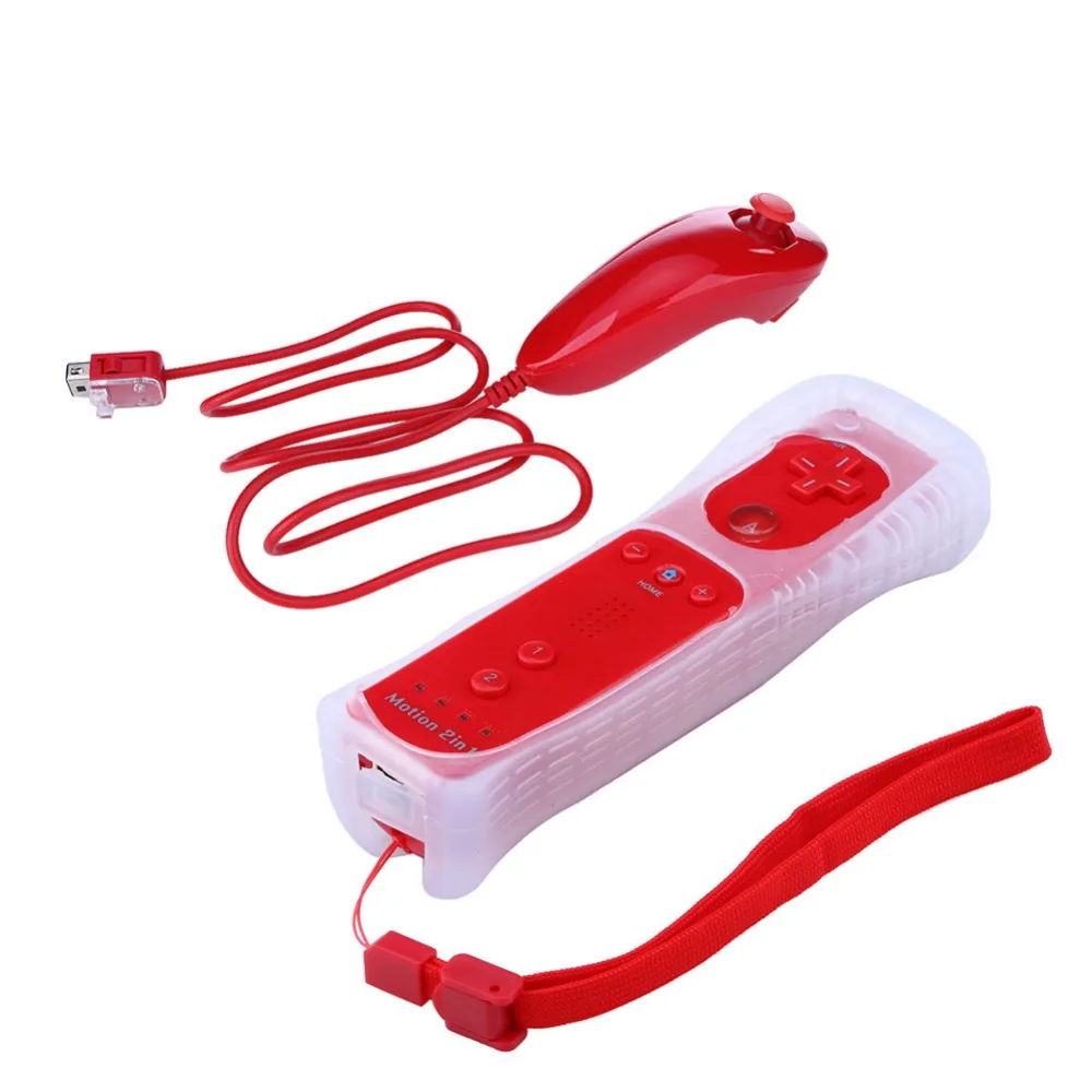 Voor Nintend Wii 2 In 1 Set Draadloze Bluetooth GamePad Afstandsbediening SYNC Joystick Linkerhand + Nunchuck Optioneel Motion Plus