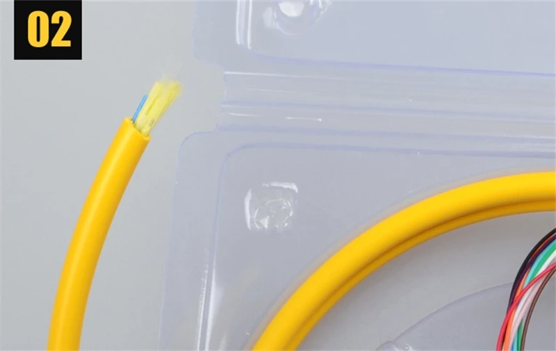 12-Kern-Faser-Zöpfe 1,5 mtr lc/upc Bündel Typ Single mode ftth 12-farbiger Glasfaser-Pigtail eine Klasse Ferrule Factory Elink