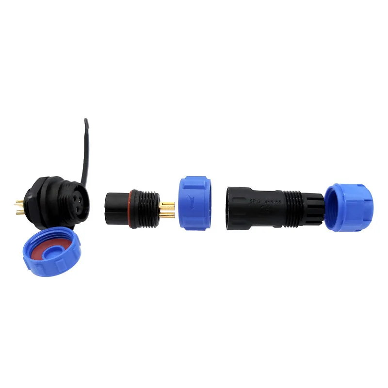 SP1310 SP1312 waterproof connector SP13 2pin 3pin 4pin 5pin 6pin 7pin 9pin IP68 connectors plug and socket