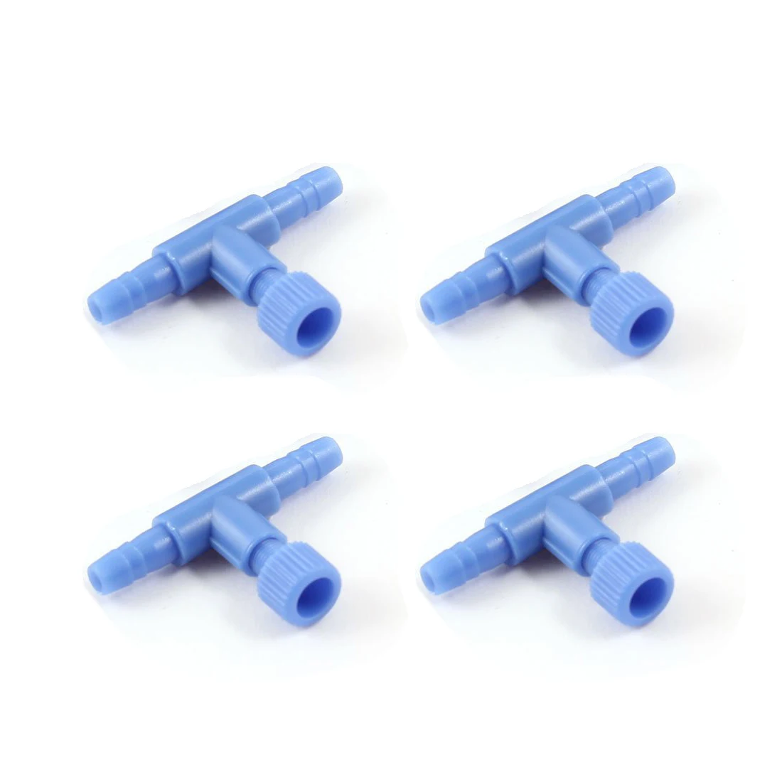 CNIM Hot 10 Pieces Plastic Aquarium Fish Tank 2 Way Air Pump Control Valves, Blue