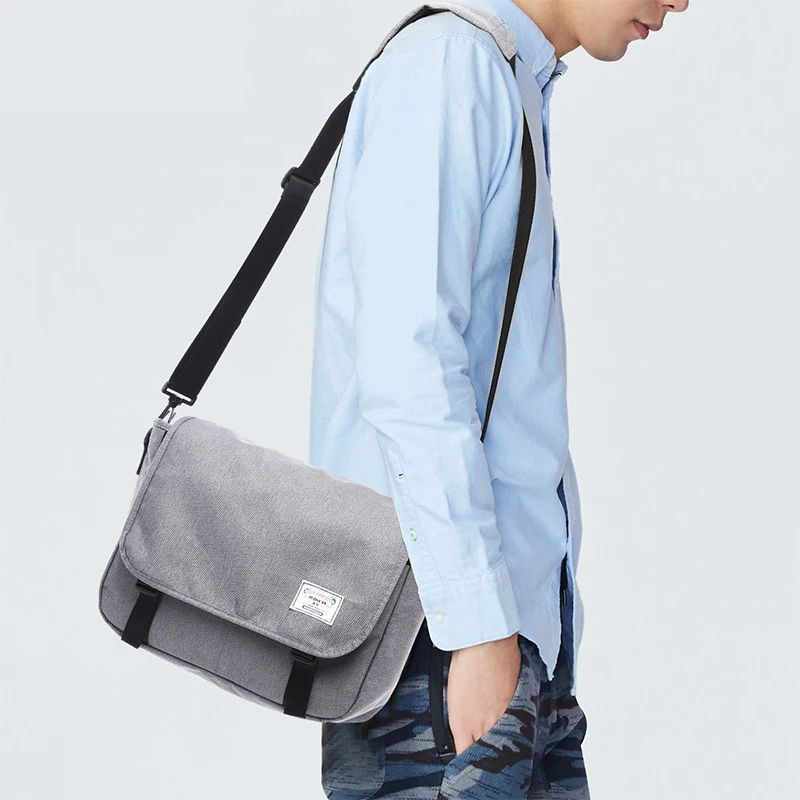 Bolsos cruzados de lona para hombre, bandolera de hombro para estudiantes, bolso de mensajero de viaje, bolso multifunción para computadora portátil