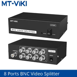 MT-VIKI 8 Port BNC Video Splitter 1 in 8 out Surveillance Camera Video Monitor Screen Splitter MT-108BC