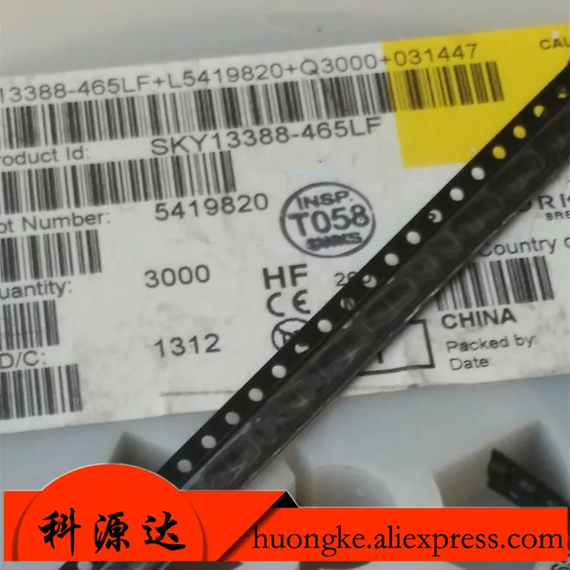 5PCS/BAG SKY13388-465LF SKY13388 S88 SMD 0.1 to 2.7 GHz SP4T Switch with Integrated Logic Decoder QFN-12