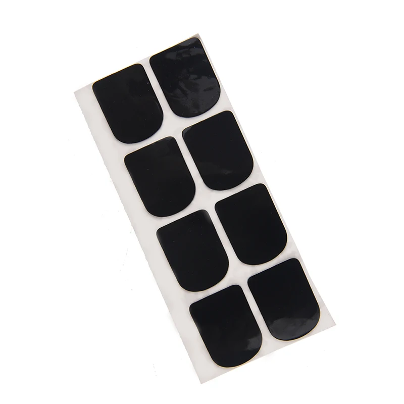 8pcs 0.8mm sax clarinet mouthpiece pads patches cushions black rubber saxophone