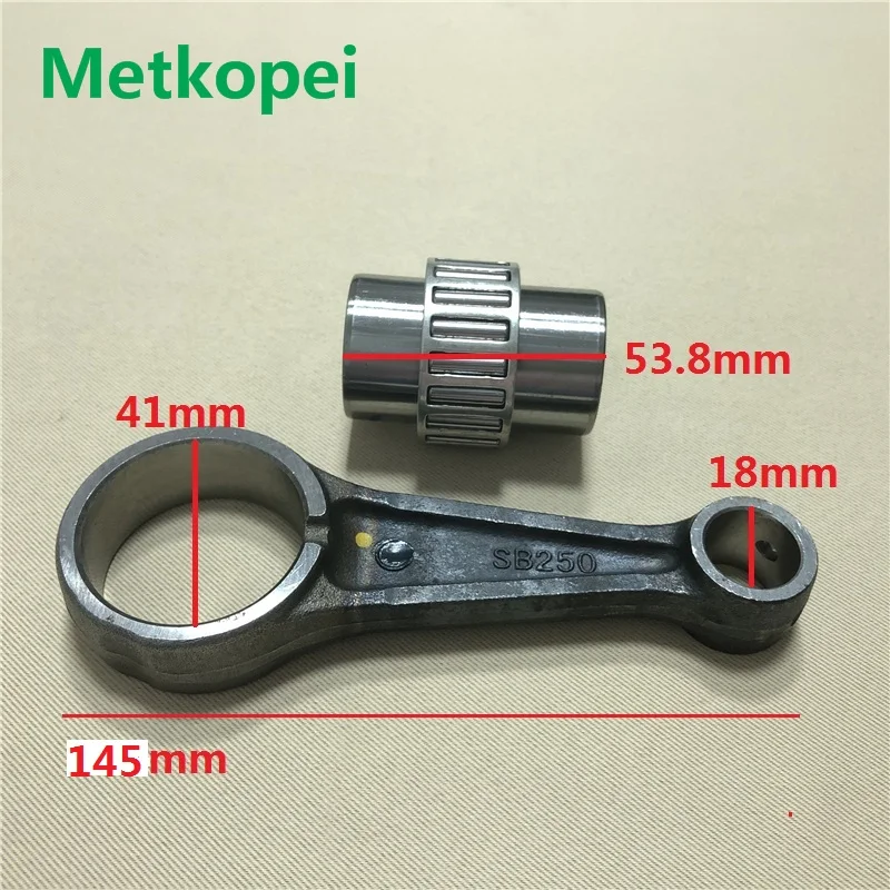 Motorcycle CG250 ZS250 crankshaft connecting rod for Honda 250cc CG 250 con rod with needle bearing (piston pin 18mm)