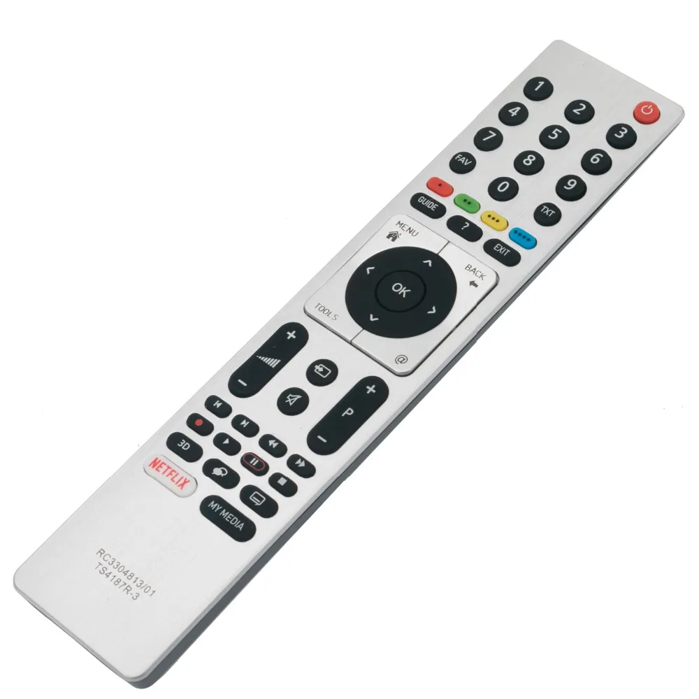 New Remote Control RC3304813/01 TS4187R-3 fits for Grundig 3D LED LCD HD NETFLIX TV 3D49VLE8510WL 55VLX8590