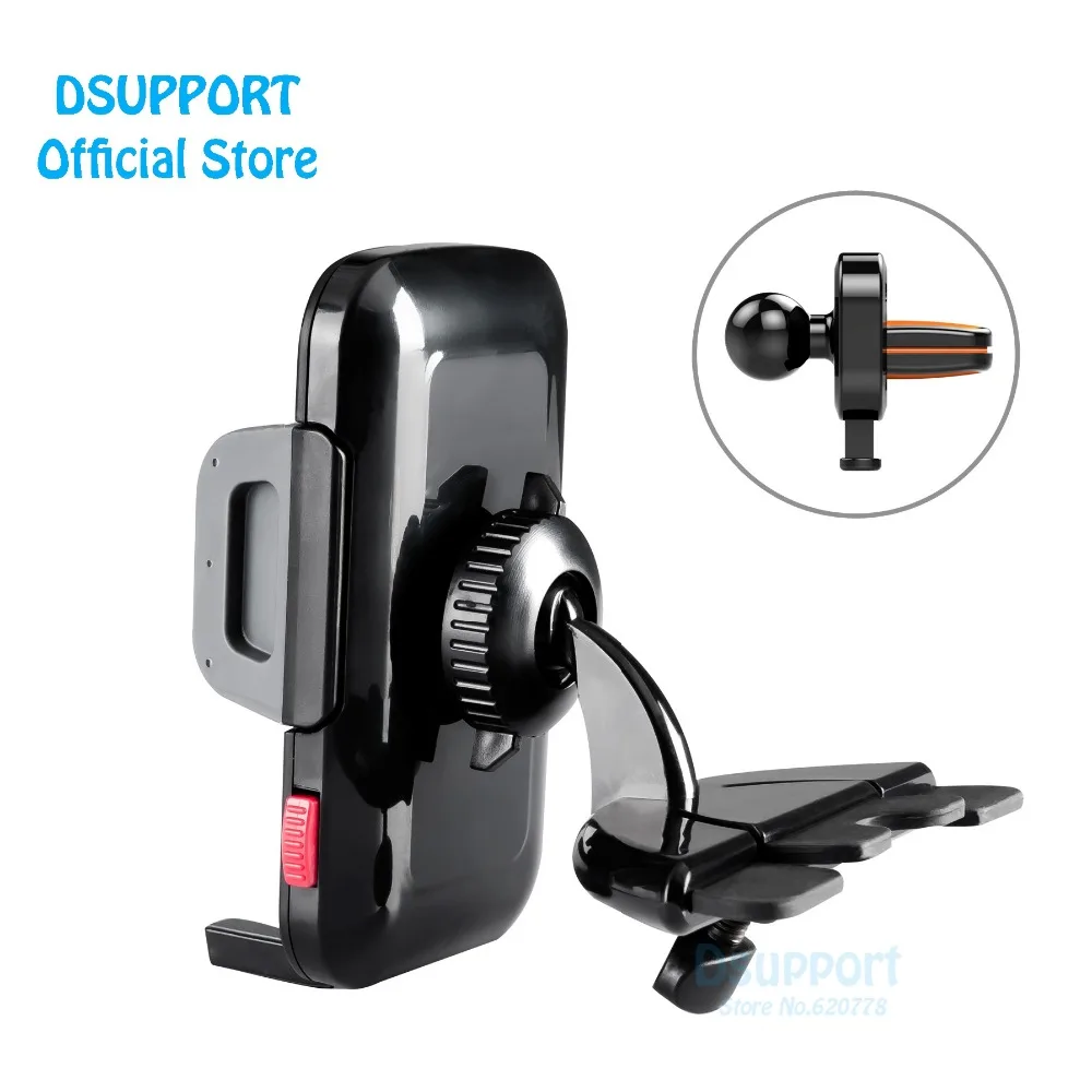 CD Car holder 360 full Degree Universal Phone Holders Air Vent Phone Stands For smartphone LP-8D