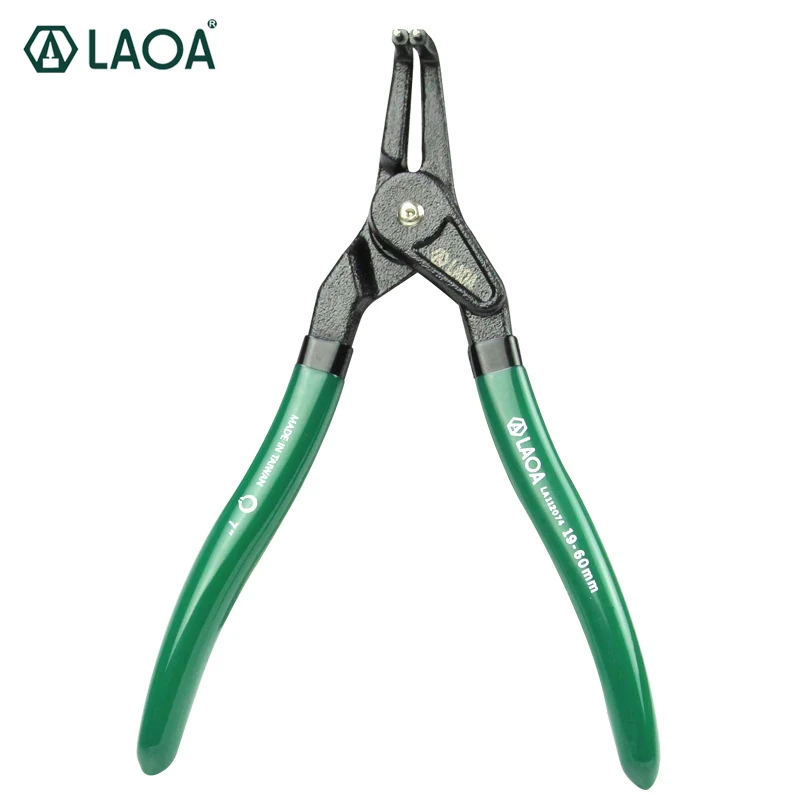 LAOA 5/7 Inch Retainer Pliers Circlip Plier Shaft Clamp Snap Ring pliers by Curved Straight Tip External/Internal Type