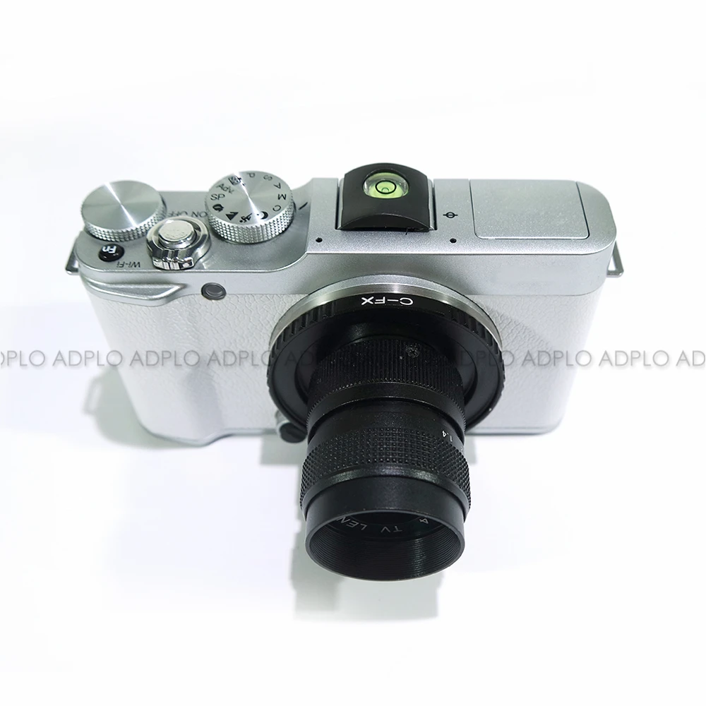 Pixco 25mm F1.4-C Televisie TV Lens Pak voor C Mount Camera in Zwart