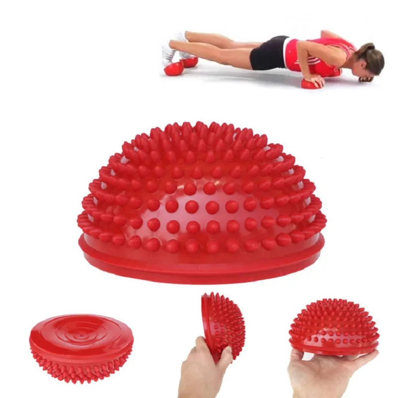 

Yoga Half Ball Physical Fitness Appliance Exercise balance Ball point massage stepping stones balance pods YoGa Pilates 2pc