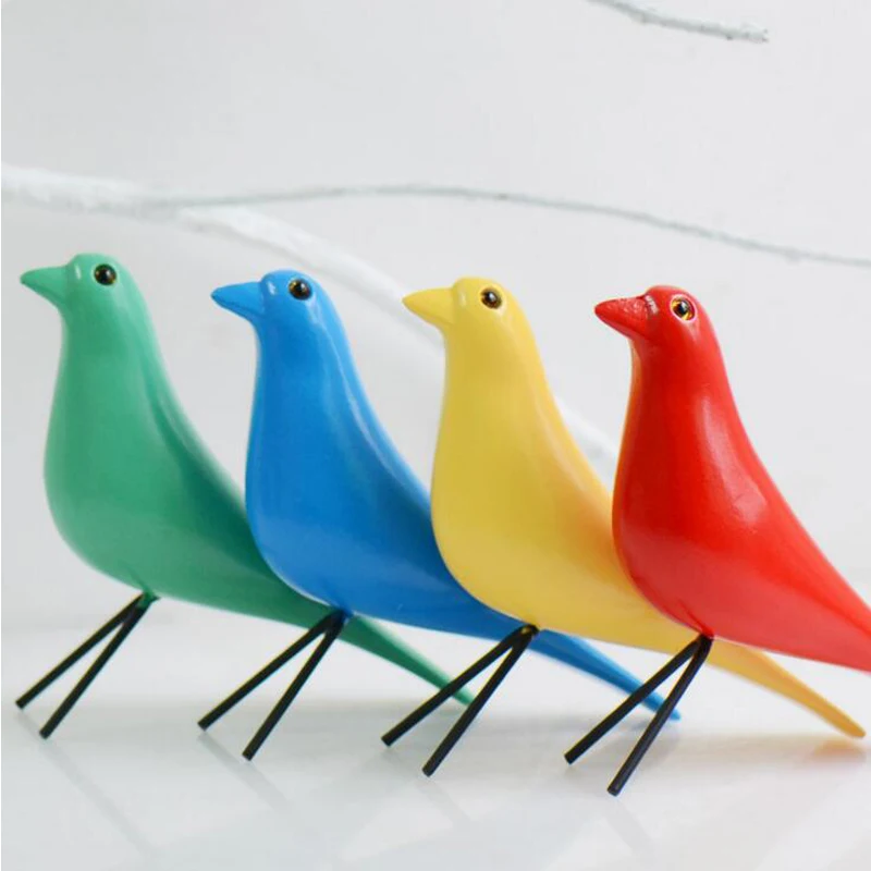 Nordic Furnishing Decoration Wooden Bird Crafts Wedding Gift Home Livingroom Cabinet Table Lucky Peace Dove Ornament Accessories