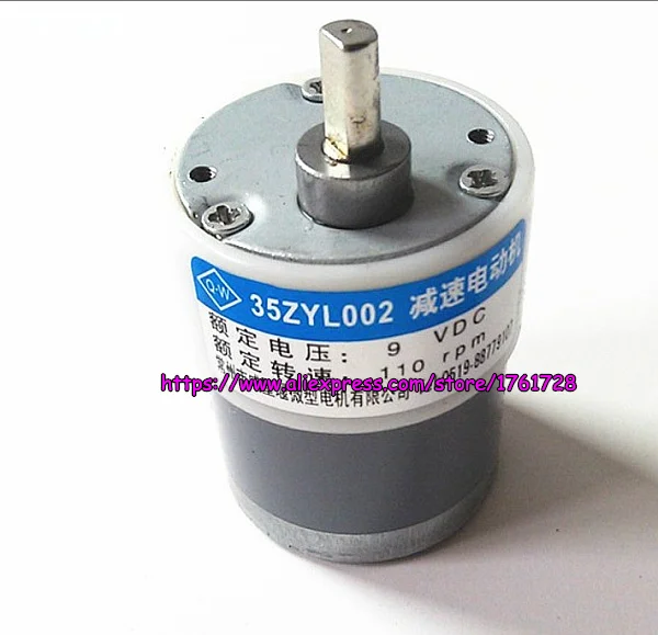 Brand new 9V 110rpm currency counter gear motor 35ZYC-01 35ZYL002 530 geared motor ~