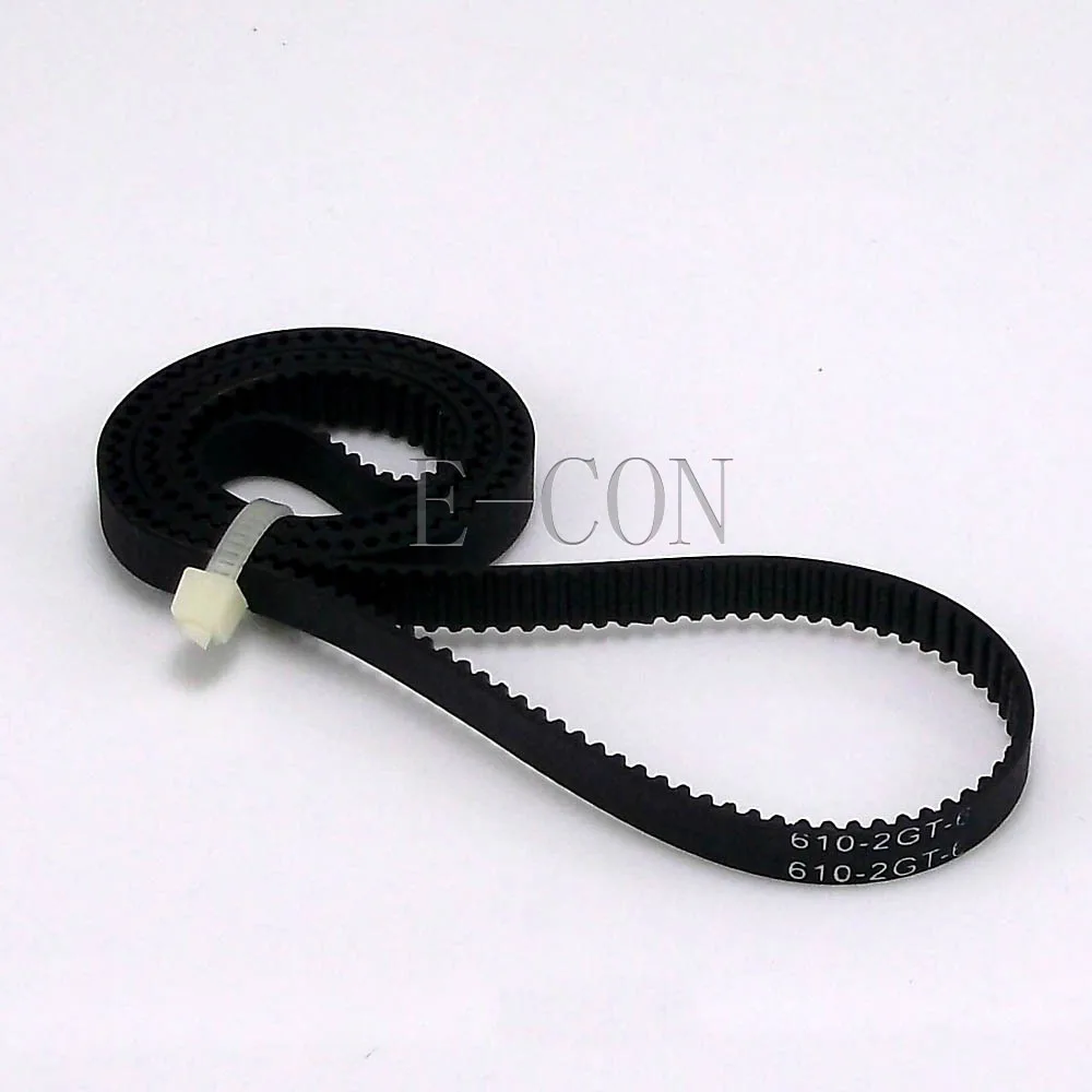 10pcs/lot 610-GT2 Loop Timing Belt Width 6mm GT2 Belt Rubber Fiberglass Inner Length 610mm 305 Teeth for GT2 Timing Pulley