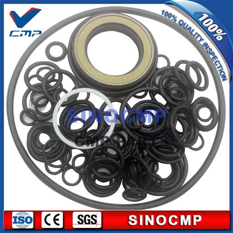 R220-, 3 R220LC-, 3 Main Pump Repair Seal Kit For Hyundai Excavator Service Kits , 3 months warranty