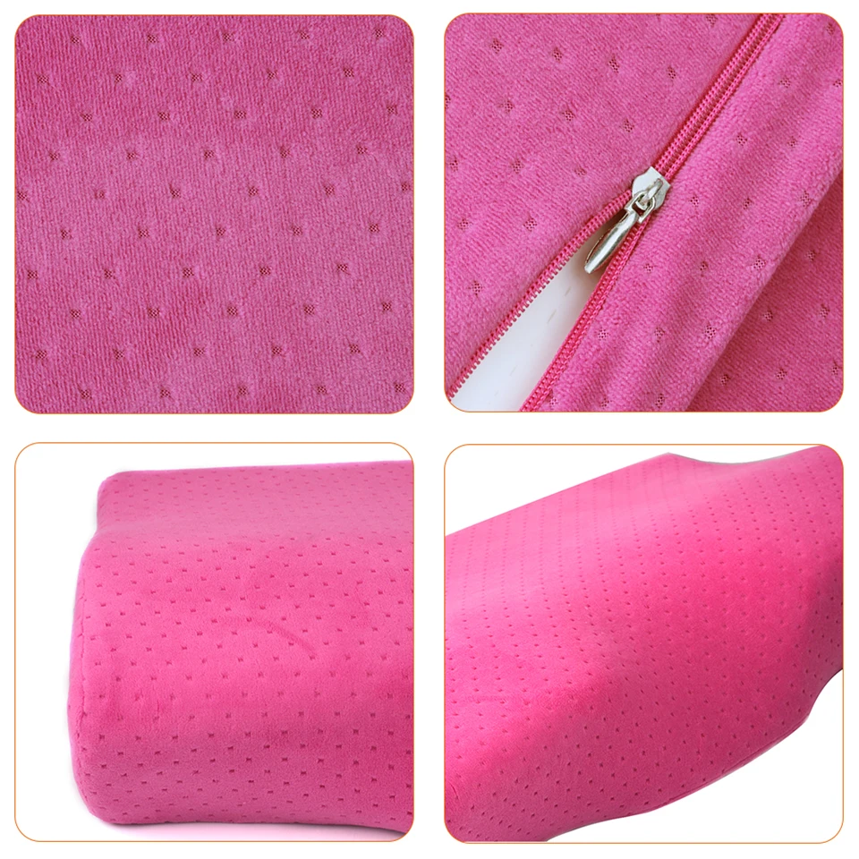 PU Leather Flannel Eyelash Extension Pillow Grafted Eyelashes Salon Use Memory Foam Lash Pillow Chronic Rebound Relieve Cervical