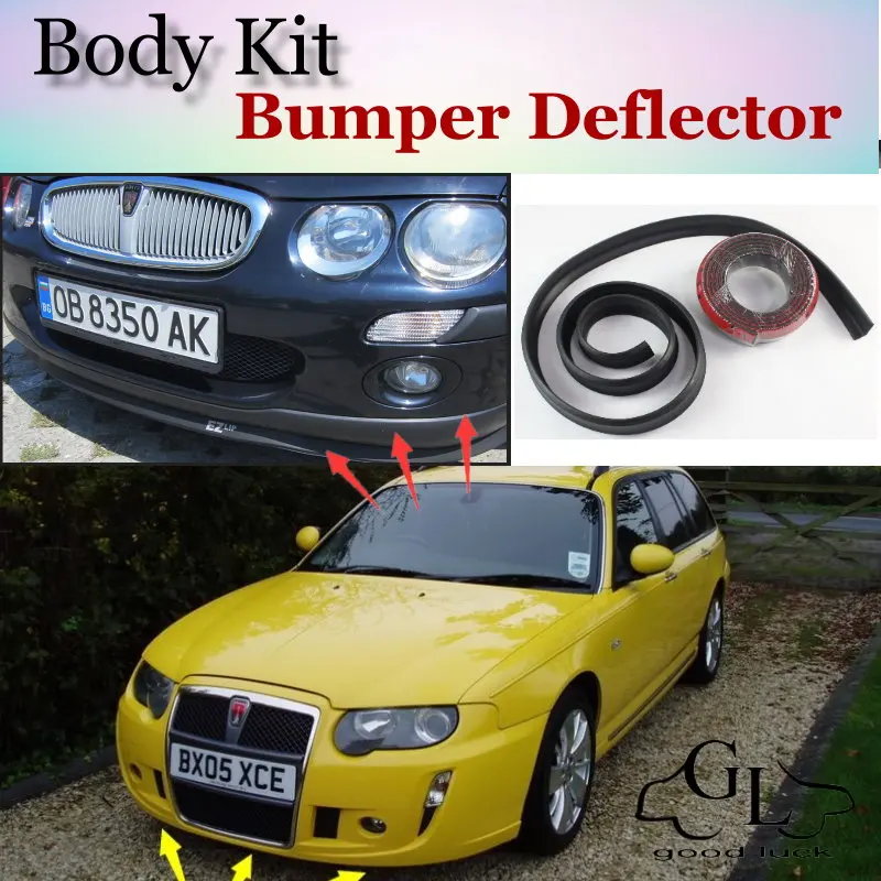 Bumper Lip Deflector Lips For Rover 75 / 750 1998~2005 Front Spoiler Skirt For TopGear Fans Car Tuning View / Body Kit / Strip