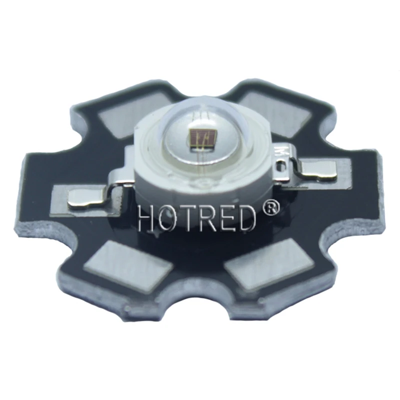 50pcs/lot LED Grow Light Diode LED Emitter 3W Grow Leds Deep Red Blue High Power Chip Growing Lamp 440nm 445nm 450nm 660nm