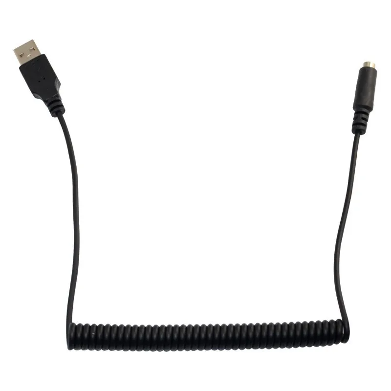 USB إلى تيار مستمر 3.5*1.35 أنثى كابل USB تلسكوبي الربيع كابل 5 فولت 2A كابل شحن الطاقة