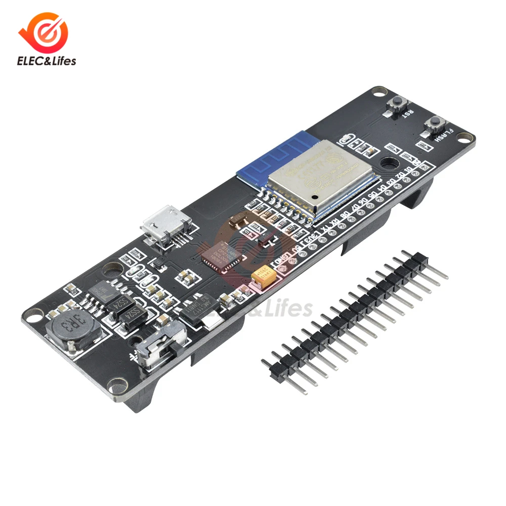 WeMos D1 ESP-WROOM-02 ESP8266 Nodemcu Mini WiFi Development Board with 18650 Battery Holder charging for Arduino microcomputer
