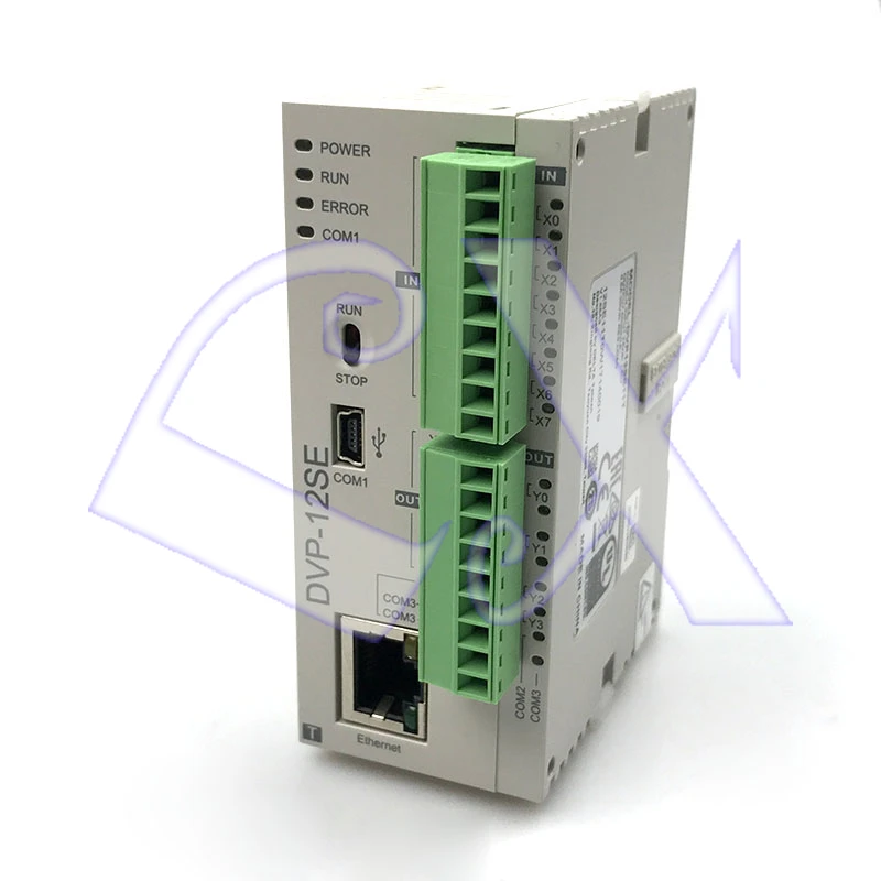 Delta Original SE series DVP12SE11T PLC programmable controller NPN transistor 8DI 4DO 3 COM Mini USB/RS485x2/Ethernet