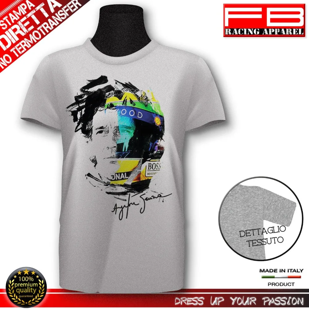 T-Shirt AYRTON SENNA Brasil Legend Driver Pilota Fashion Art Moda  Newest Men\'S Funny Streetwear Tees T Shirts