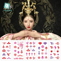 Nuevo Bindi India pegatina cara joyas frente Tatuaje temporal pegatina actriz maquillaje Tatuaje Festival Taty fiesta Tatouag