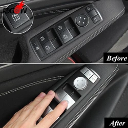Window Lifter Panel Control Button Cover For Infiniti Q30 Q30S QX30 2016 2017 2018 Door Window Glass Switch Trim Sticker