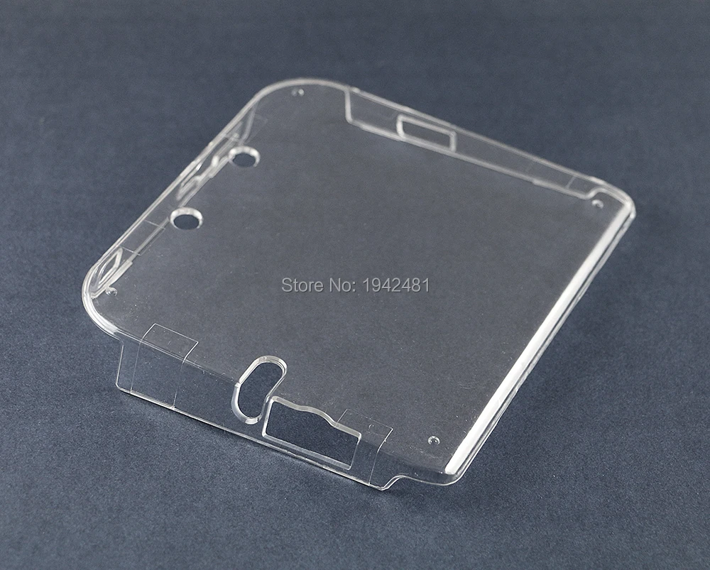 1 Uds. Funda de cristal para consola 2DS cubierta protectora de carcasa transparente dura de plástico de policarbonato