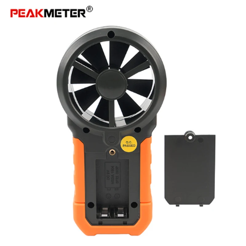 PEAKMETER PM6252A/PM6252B Digital Anemometer Wind Speed Air Volume Measuring Meter 30m/s LCD Display PM6252B with RH USB Port