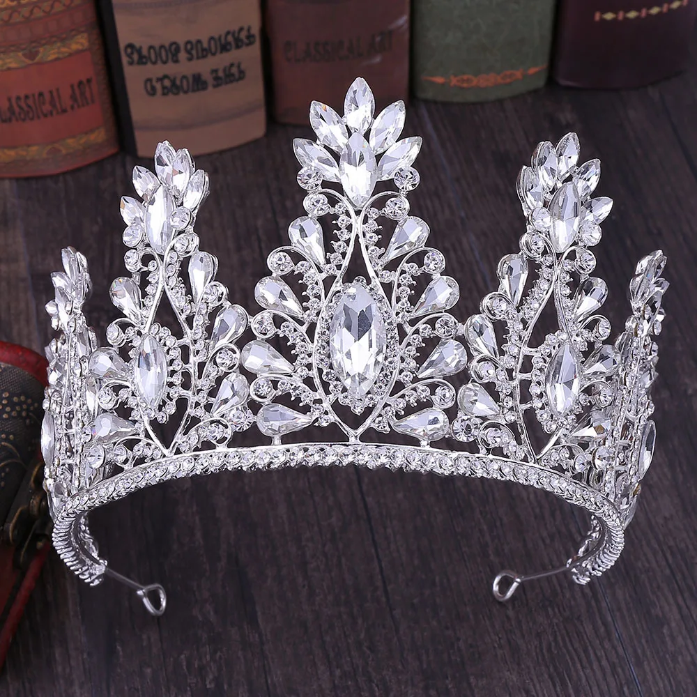 

Fashion Princess Crystal Wedding Tiaras And Crowns Sparkling Bride Hair Accessories Bridal Crown Hairbands 2019