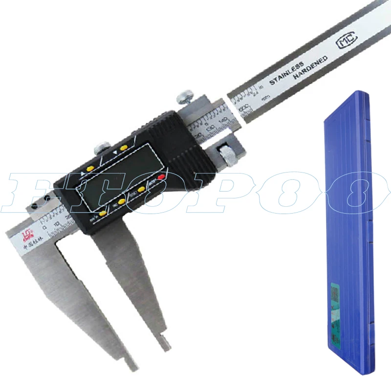 Medidor Eletrônico de 0500 mm 20 Polegadas para Trabalho Pesado Calibre Vernier Digital Ferramenta de Medição com Ponta de Mandíbula