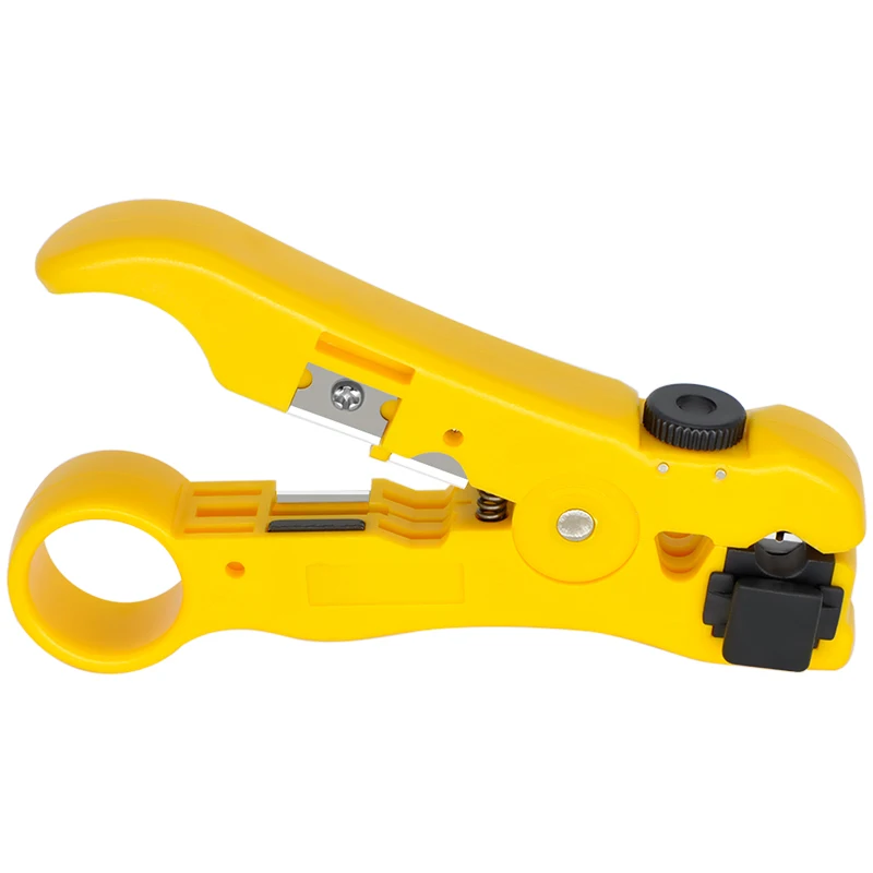 CNCOB Cable Wire Stripper Stripping Tools for UTP/STP RG59 RG6 RG7 RG11 Multi-functional Cutter Stripper
